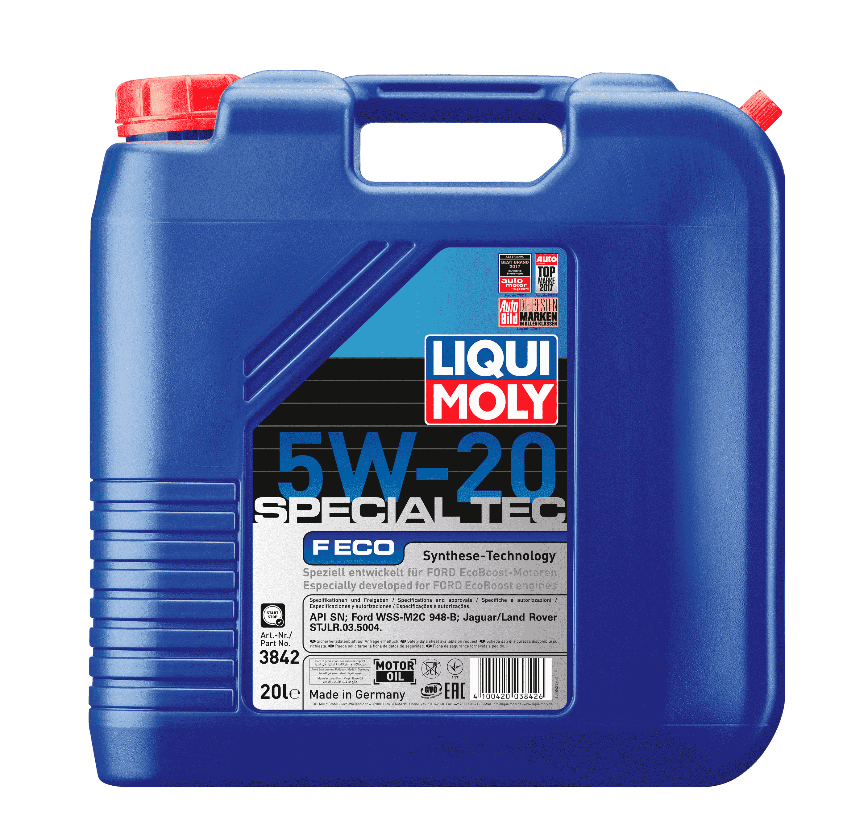 Моторное масло Liqui Moly Special Tec F ECO 5W-20, 20л